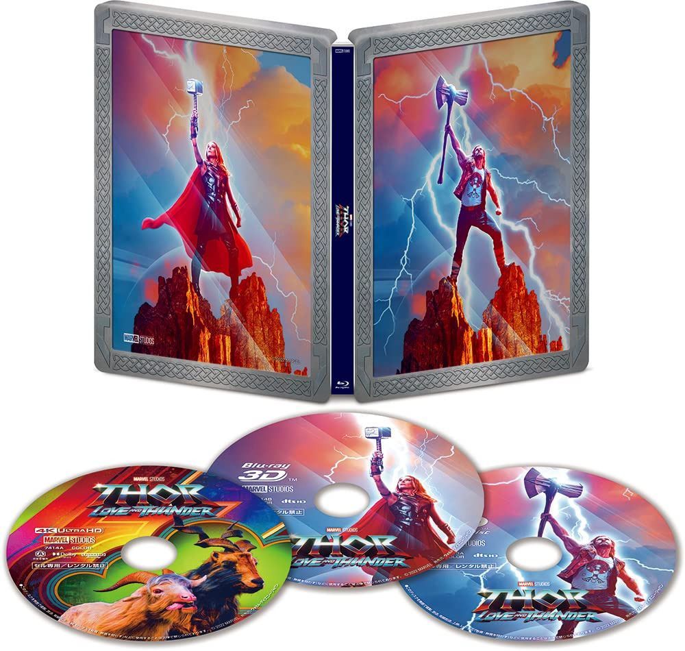ソー:ラブ&サンダー 4K UHD MovieNEX スチールブック [4K ULTRA HD+3D+ブルーレイ+デジタルコピー+MovieNEXワールド] [Blu-ray]