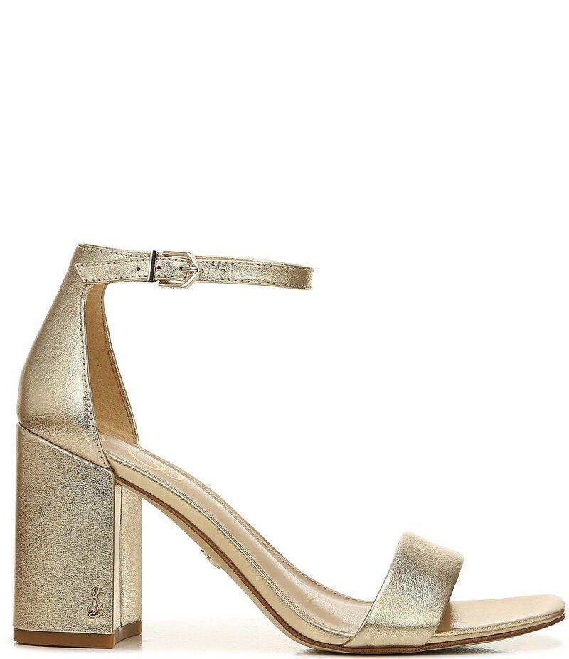 サムエデルマン レディース シューズ サンダル アンクル レザー Sam Edelman Daniella Leather Ankle Strap Square Toe Dress Sandals M