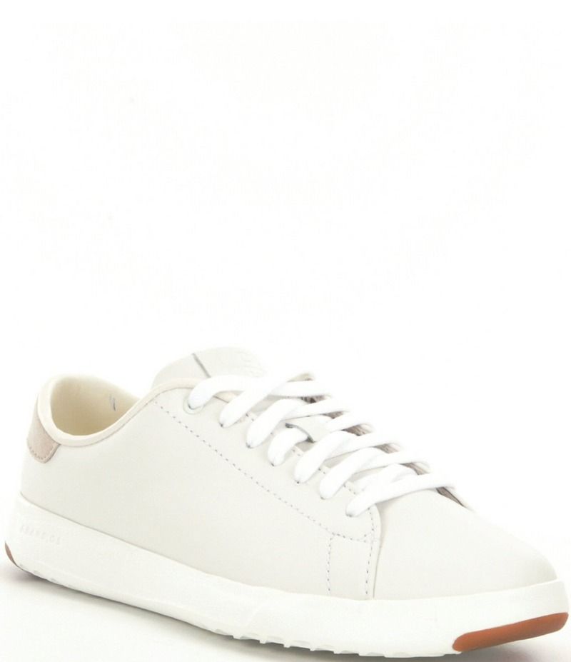 コールハーン レディース ボトムス カジュアルパンツ スニーカー レザー Cole Haan GrandPro Leather Tennis Sneakers Optic White ホワイト