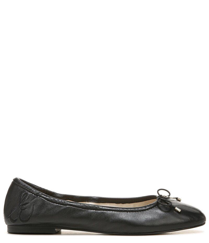 サムエデルマン レディース シューズ パンプス レザー Sam Edelman Felicia Leather Bow Detail Ballet Flats Black ブラック