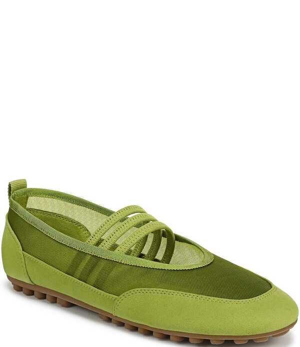 フランコサルト レディース シューズ パンプス メッシュ Franco Sarto Fietta Mesh Triple Band Ballet Flats Green グリーン