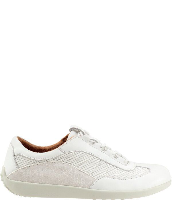 ソフトウォーク レディース シューズ スニーカー レザー SoftWalk Darby Leather SlipOn Sneakers White ホワイト