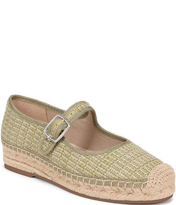 サムエデルマン レディース シューズ パンプス Sam Edelman Mackie Raffia Mary Janespadrille Flats Washed Sage セージ