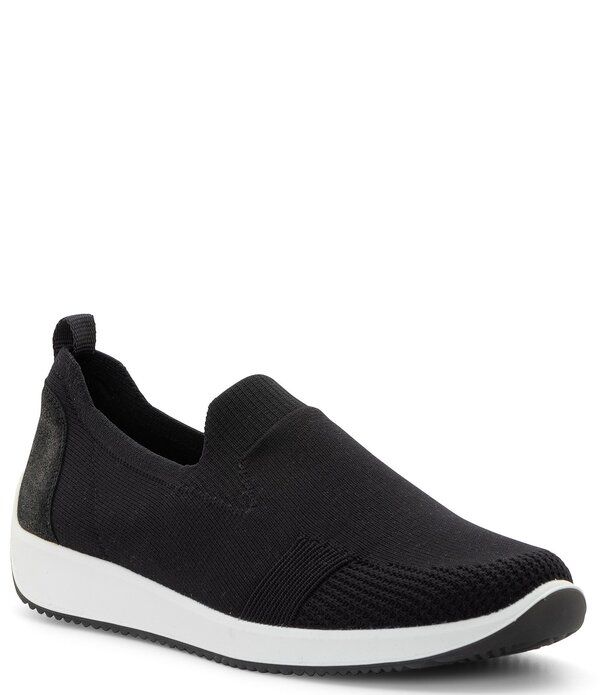 アラ レディース シューズ スニーカー ニット ara Leena Woven Stretch Knit Slip On Sneakers Black ブラック
