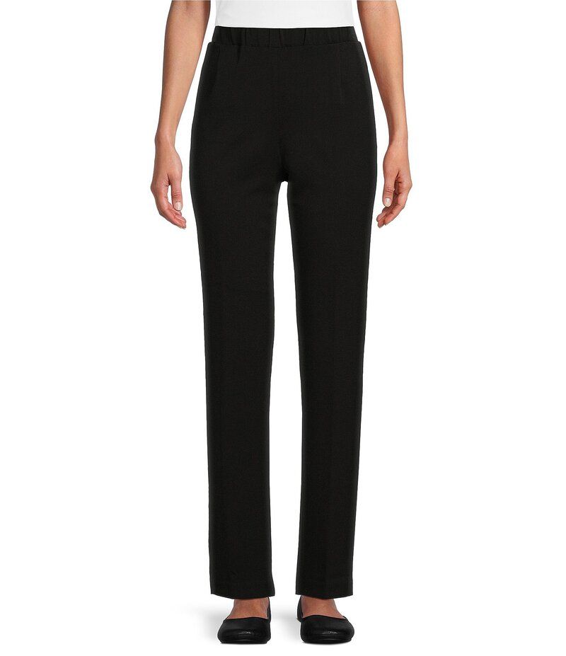 アリソン デイリー レディース ボトムス カジュアルパンツ ストレート プチ パンツ Allison Daley Petite Size City Stretch Straight Leg Elast