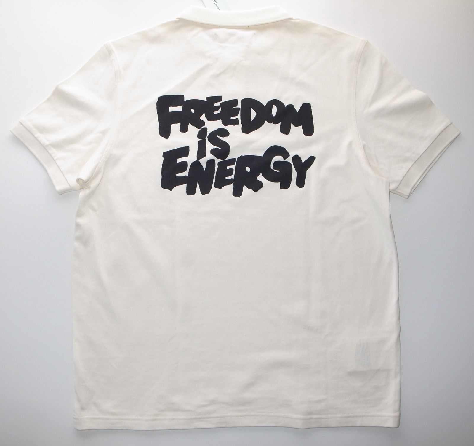 コムデギャルソン × フレッドペリー polo ポロシャツ sizeXL off white