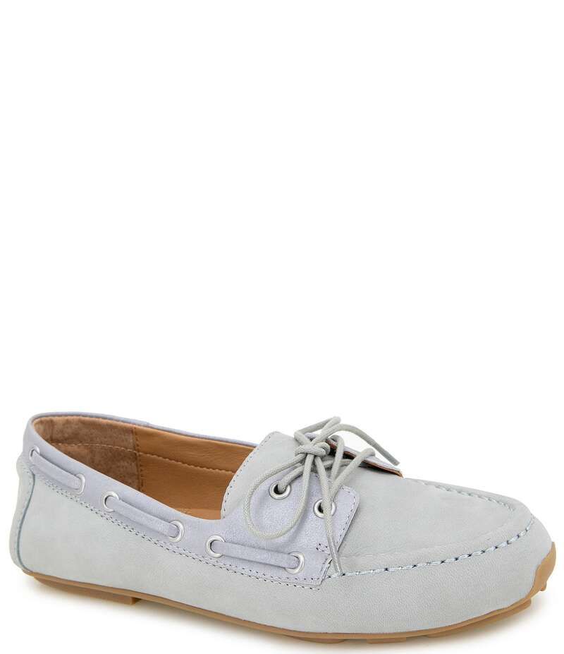 ジェントルソウルズ レディース シューズ パンプスエード ローファー Gentle Souls Marina Suede Driver Loafers Ashley Blue ブルー