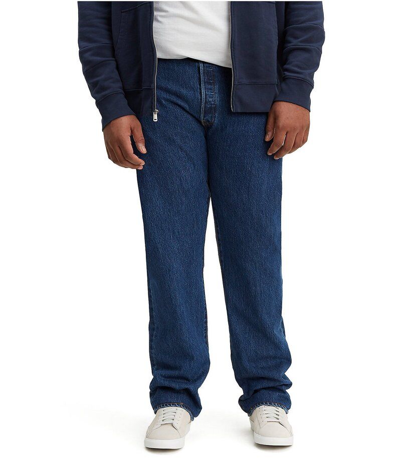 リーバイス メンズ ボトムス デニムパンツ ストレートール ジーンズ LevisR Big Tall 501 OriginalFit Straight Leg Jeans Dark Stonewash