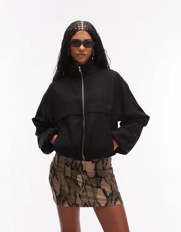 エイソス レディース ボトムスカート プリント ミニ ジャージー ASOS DESIGN jersey mini skort in snake print Snake print