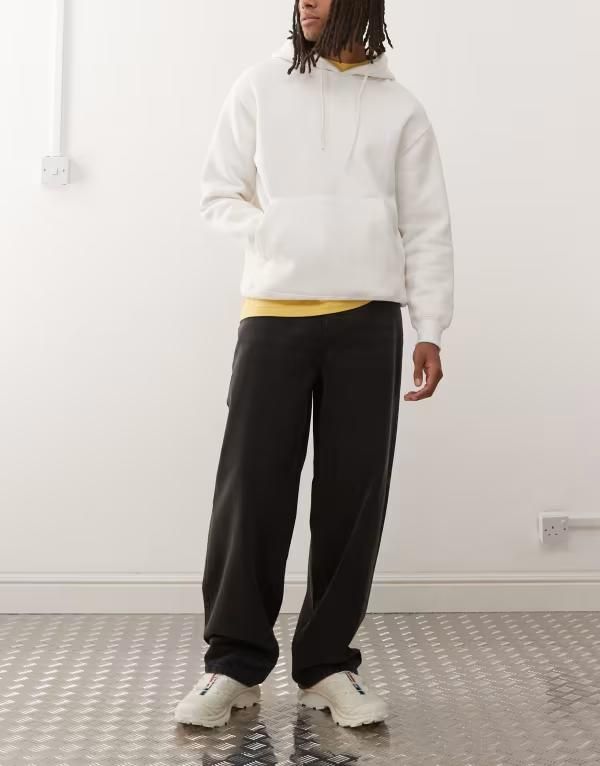 コルージョン メンズ ボトムス デニムパンツ ジーンズ COLLUSION X001 antifit mid rise jeans in washed WASHED BLACK ブラック