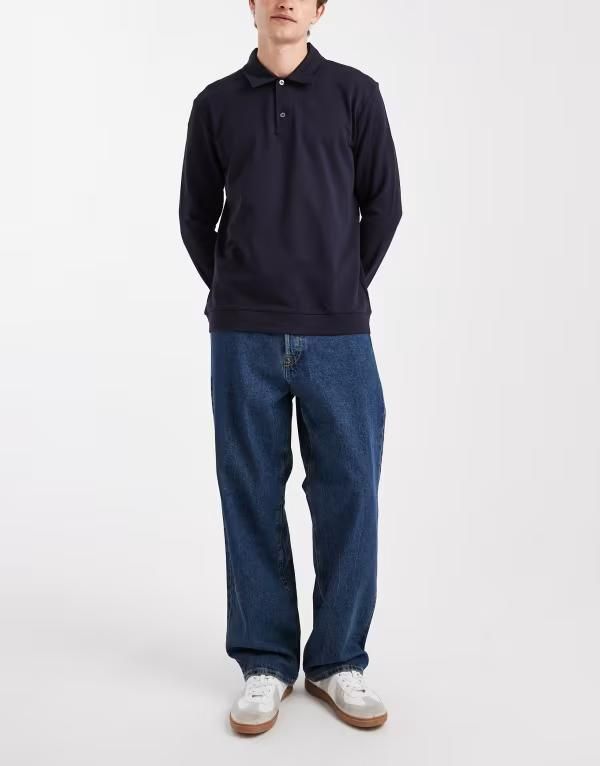 ジャック アンド ジョーンズ メンズ ボトムス デニムパンツ ジーンズ Jack Jones alex baggy jeans in dark Dark Blue ブルー