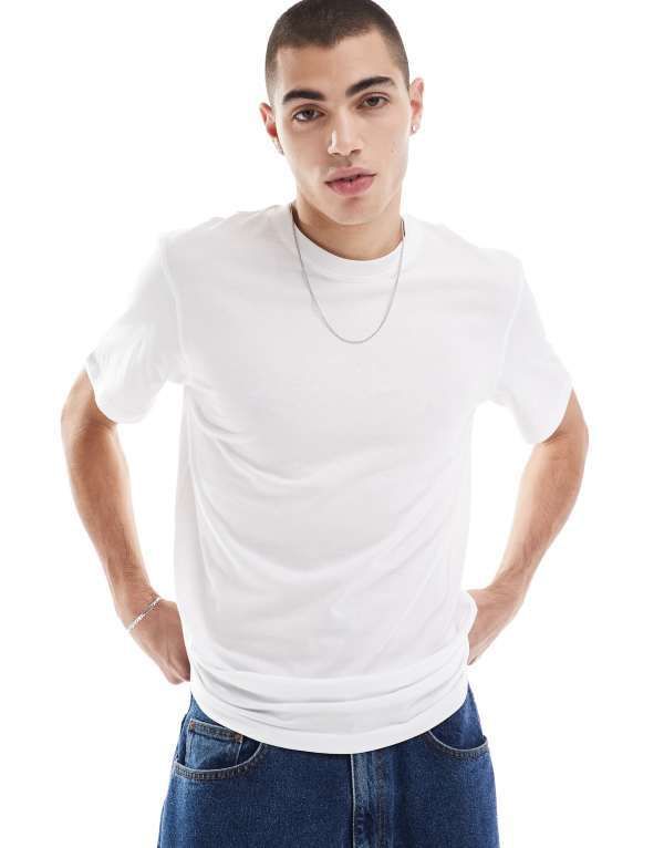 オンリーアンドサンズ メンズ トップス Tシャツ レギュラーフィット シャツ ONLY SONS regular fit tshirt White ホワイト