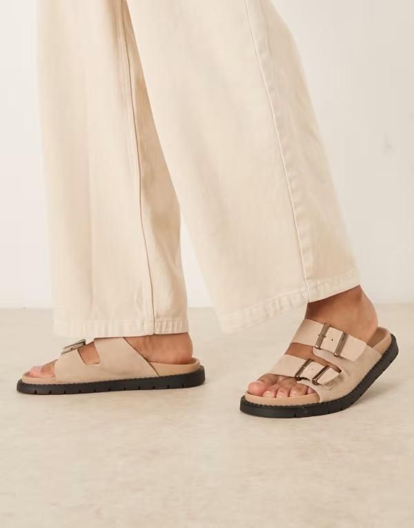 ノーク メンズ シューズ サンダル レザー Noak made in Portugal sandals leather with buckle STONE ストーン