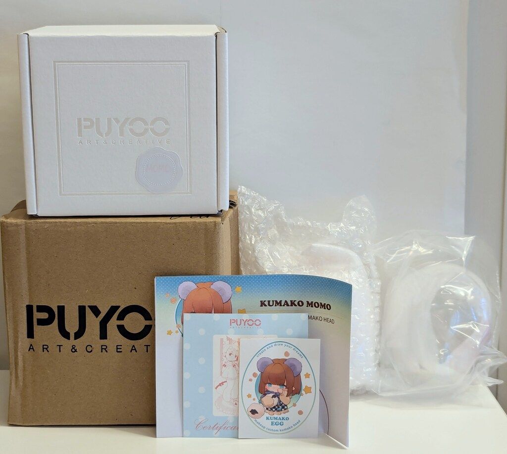PUYOODOLL Kumako MOMOヘッド クリーム肌