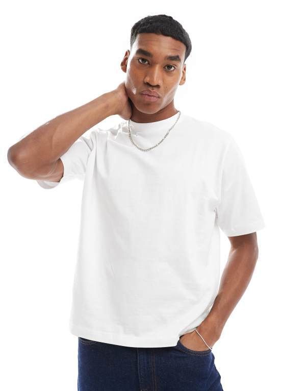 コットンオン メンズ トップス Tシャツ コットン クロップド CottonOn Cotton On cropped fit tshirt WHITE ホワイト