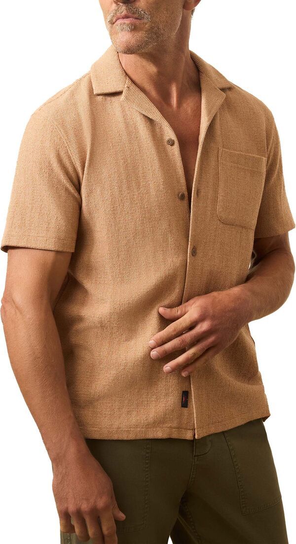 ファレティ メンズ トップス シャツ Faherty Mens Oasishort Sleeve Woven Shirt Rust Orange オレンジ