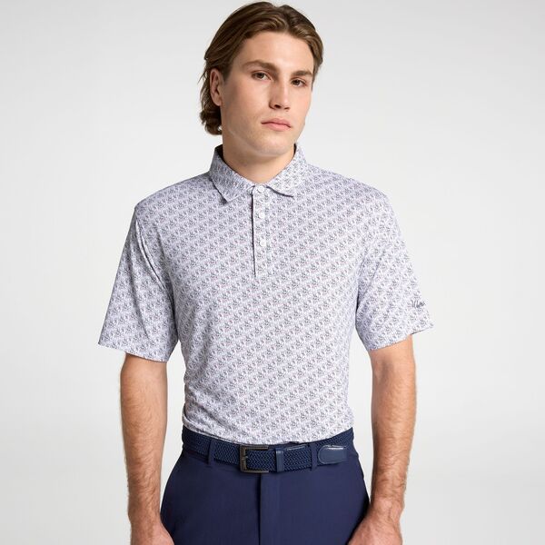 ウォルターヘーゲン メンズ トップス ポロシャツ プリント Walter Hagen Mens Performance 11 Holiday Print Golf Polo Christmas Dog