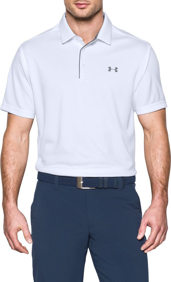 アンダーアーマー メンズ トップス ポロシャツ Under Armour Mens Tech Golf Polo White ホワイト