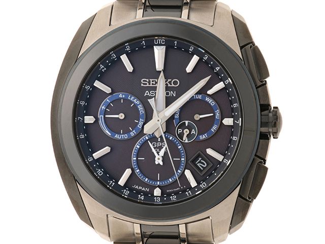 SEIKO セイコー アストロン レボリューションライン SBXC059 腕時計 チタン/セラミック ブラック文字盤 ソーラー電波時計 メンズ【中古】472