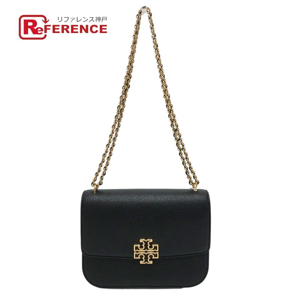 Tory Burch トリーバーチ ショルダーバッグ ロゴ 140987 レザー ブラック