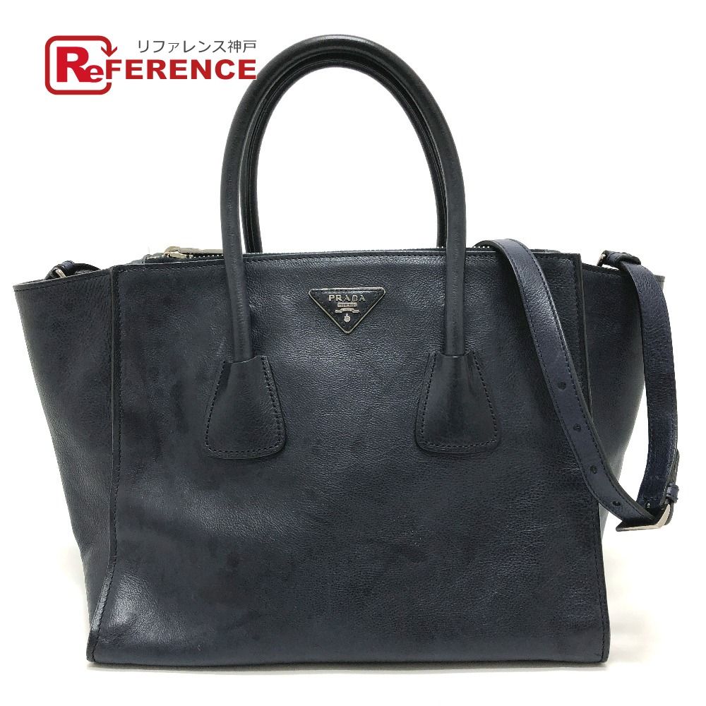 PRADA プラダ ハンドバッグ ヴィッテロダイノ B2625M レザー ブルー