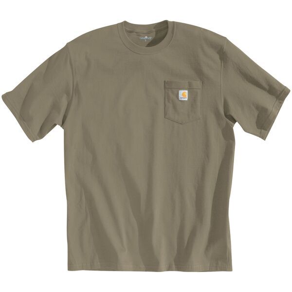 カーハート メンズ トップス Tシャツ Carhartt Mens K87 PocketShirt Desert