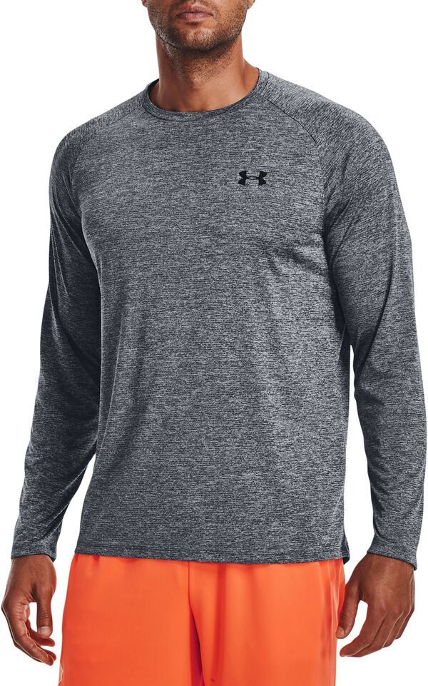 アンダーアーマー メンズ トップス シャツ Under Armour Mens Tech Long Sleeve Shirt Pitch GrayBlack ブラック