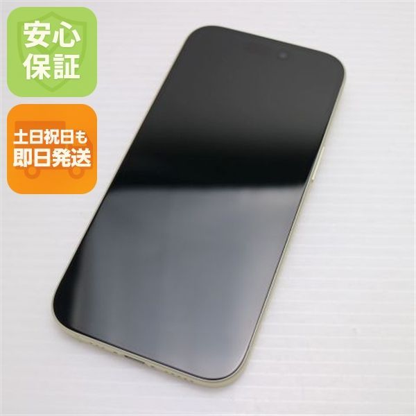 新品同様 SIMフリー iPhone15 512GB イエロー スマホ Apple 即日発送 土日祝発送OK 04000