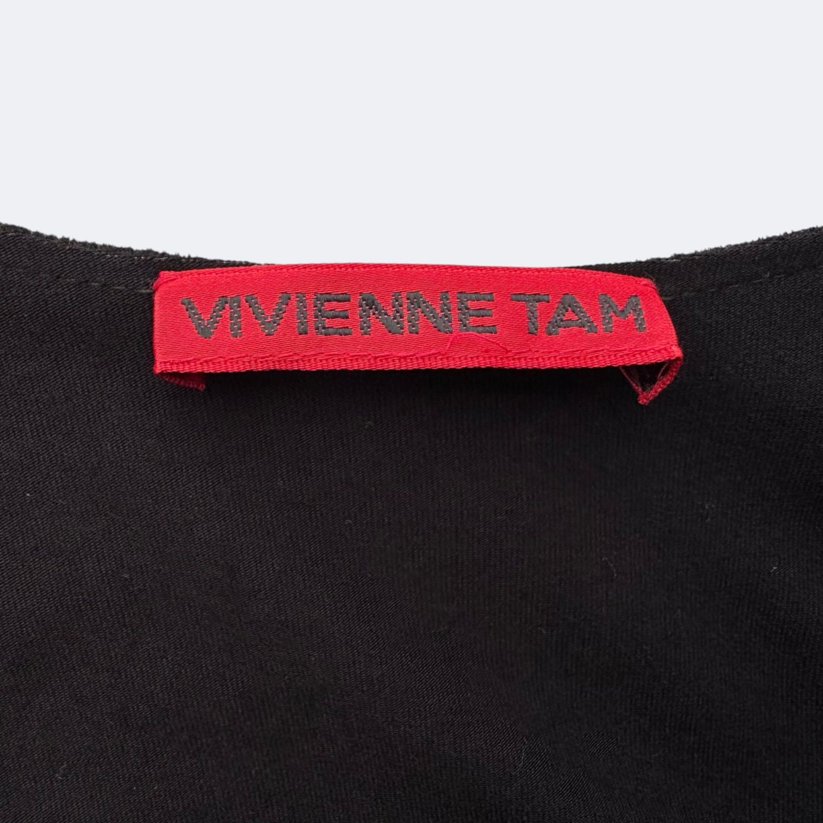 VIVIENNE TAM ヴィヴィアンタム チュニック ブラック 半袖 黒 - メルカリ