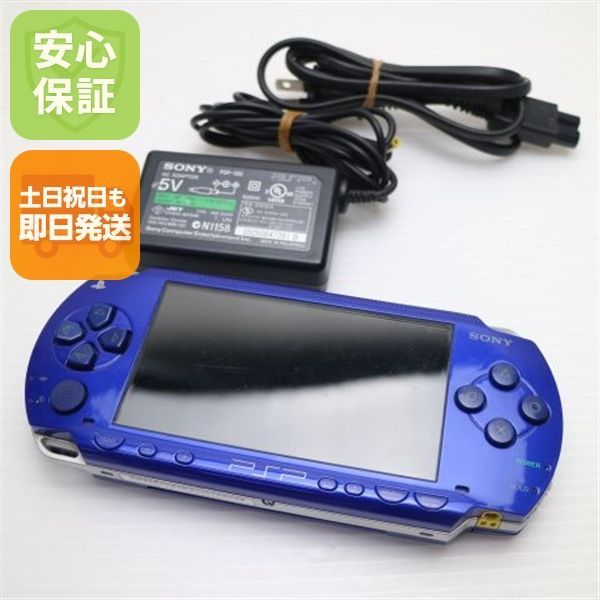 美品 PSP-1000 メタリックブルー 即日発送 game SONY PlayStation Portable 本体 土日祝発送OK 04000