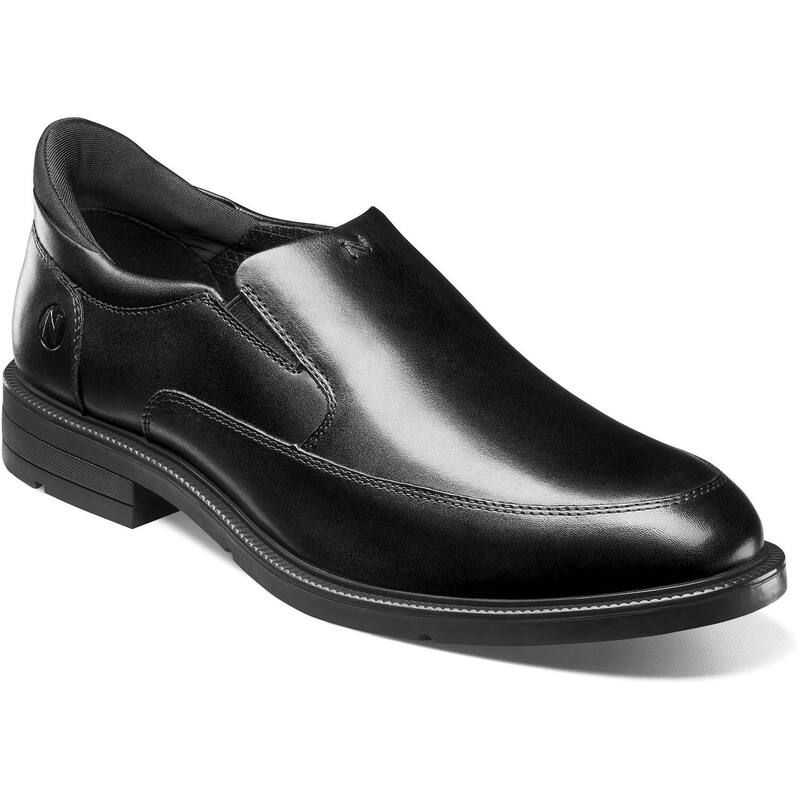 ノンブッシュ メンズ シューズ スリッポン・ローファー Nunn Bush Mens KoreZ Icon Moc Toe SlipOn Shoes Black ブラック