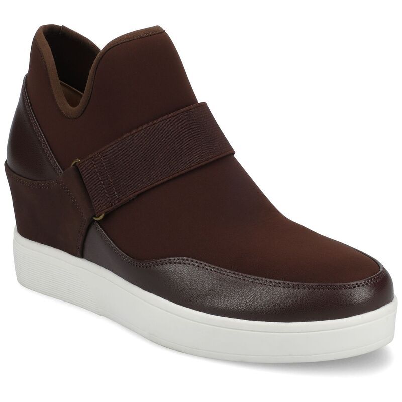 ジャーニー レディース シューズ スニーカー Journee Damari Womens Comfort Wedge Sneakers Chocolate チョコレート