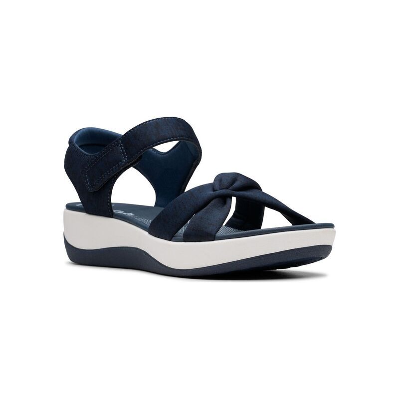 クラークス レディース シューズ サンダル Clarks Cloudsteppers Arla Daisy Womenslide Sandals Navy ネイビー