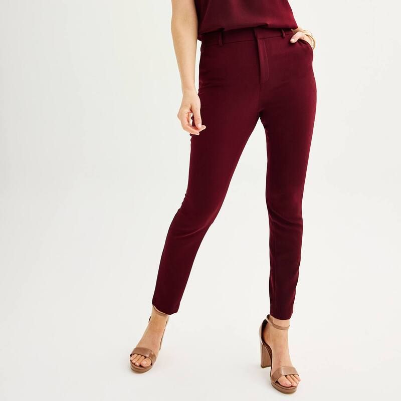 ナインウェスト レディース ボトムス カジュアルパンツ Womens Nine West Magic Fit Skinny Pants Maddie Plums