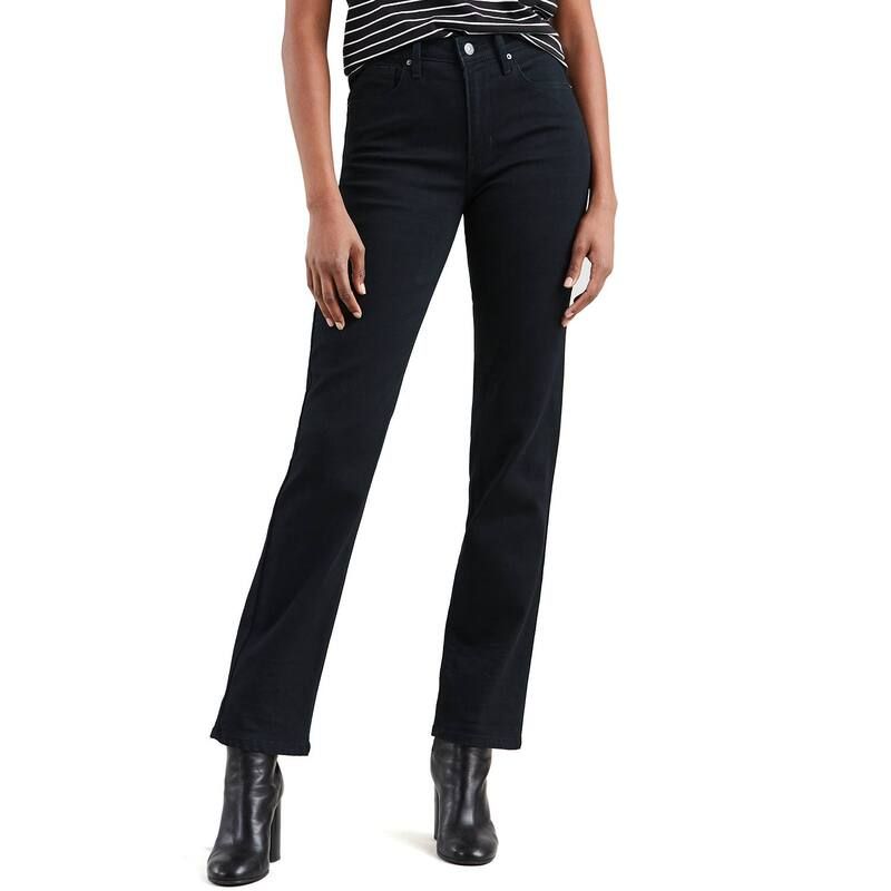 リーバイス レディース ボトムス デニムパンツ ジーンズ Womens Levis 724 High Rise Straight Jeansoft Black ブラック