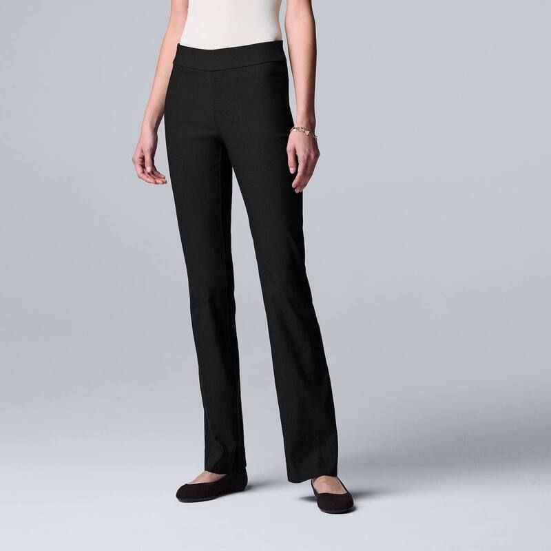 ヴェラウォン レディース ボトムス カジュアルパンツ ブーツカット ブーツ Womensimply Vera Wang Simply Modern Bootcut Pants Black ブラック