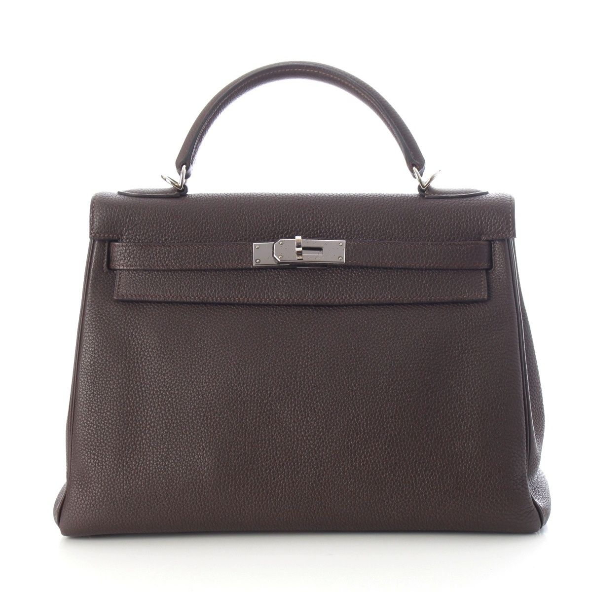 エルメス □I刻印 ケリー 32 2way ショルダー ハンドバッグ トゴ ハバナ ブラウン【中古】