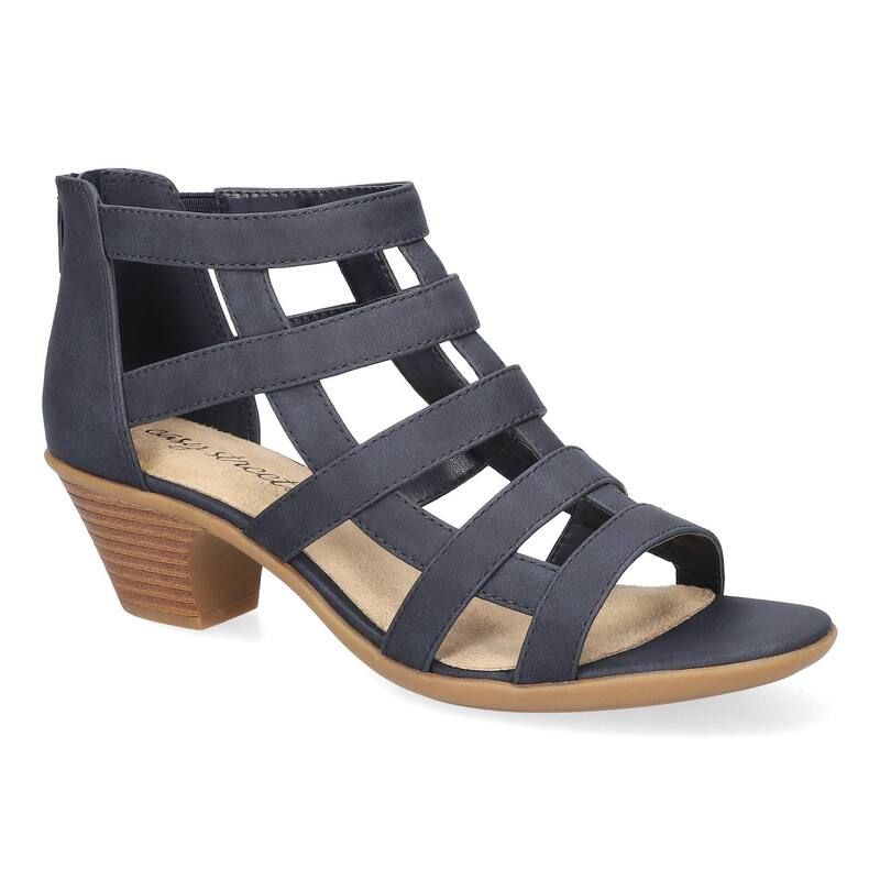 イージーストリート レディース シューズ サンダル Easy Street Marg Womens Gladiator Sandals Navy ネイビー