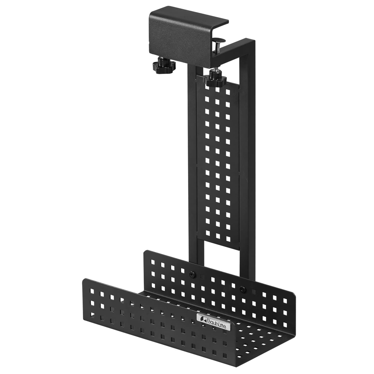 Bauhutte (バウヒュッテ) ゲーム機収納ラック デスク下タイプ PS5対応 旧型 新型対応 クランプ式 BHS-330G-BKas eee0e08f