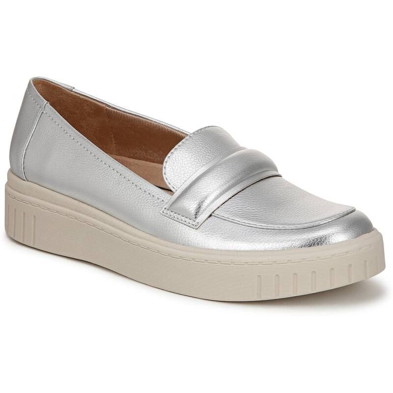 ライフストライド レディース シューズ サンダル ローファー LifeStride Geneva Womens Wedge Loafersilver シルバー