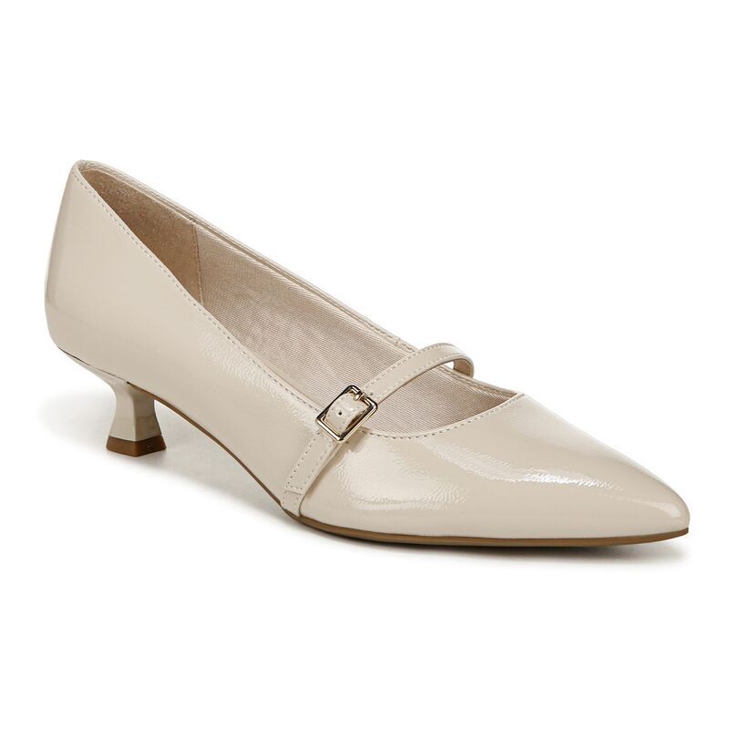 ライフストライド レディース シューズ パンプス ヒール LifeStride Madelyn Womens Mary Jane Kitten Heels Almond White ホワイト