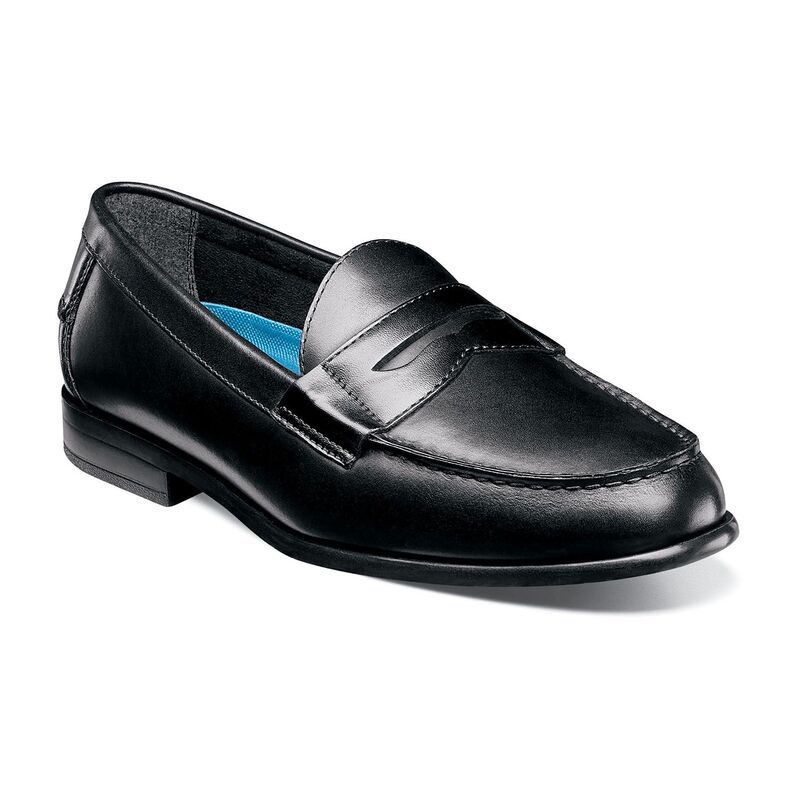ノンブッシュ メンズ シューズ スリッポン・ローファー Nunn BushR Drexel Men s Moc Toe Dress Penny Loafers Black ブラック
