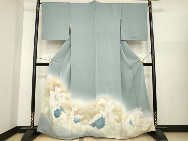 平和屋着物●豪華色留袖　立波文　暈し染め　正絹　逸品　AABI8219ck