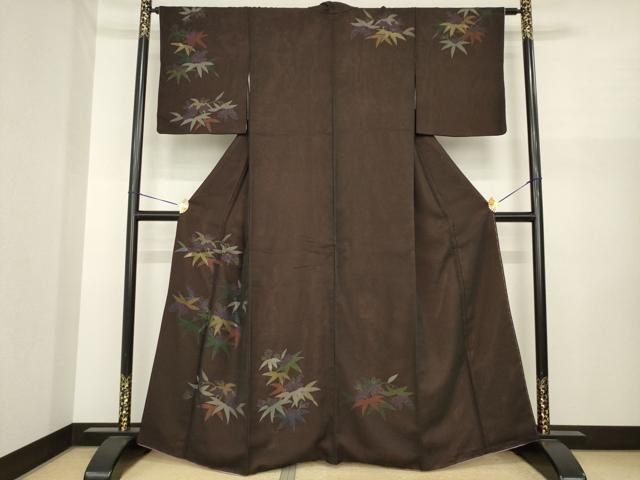 平和屋着物●訪問着　紗　草花文　金彩　金通し地　正絹　逸品　AABI8230ck