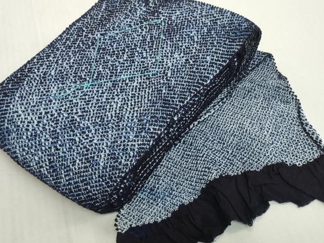 平和屋着物＊夏物　有松鳴海絞り　浴衣　反物　着尺　湯のし前　三浦絞り　綿　逸品　未使用　DABH2014zzz