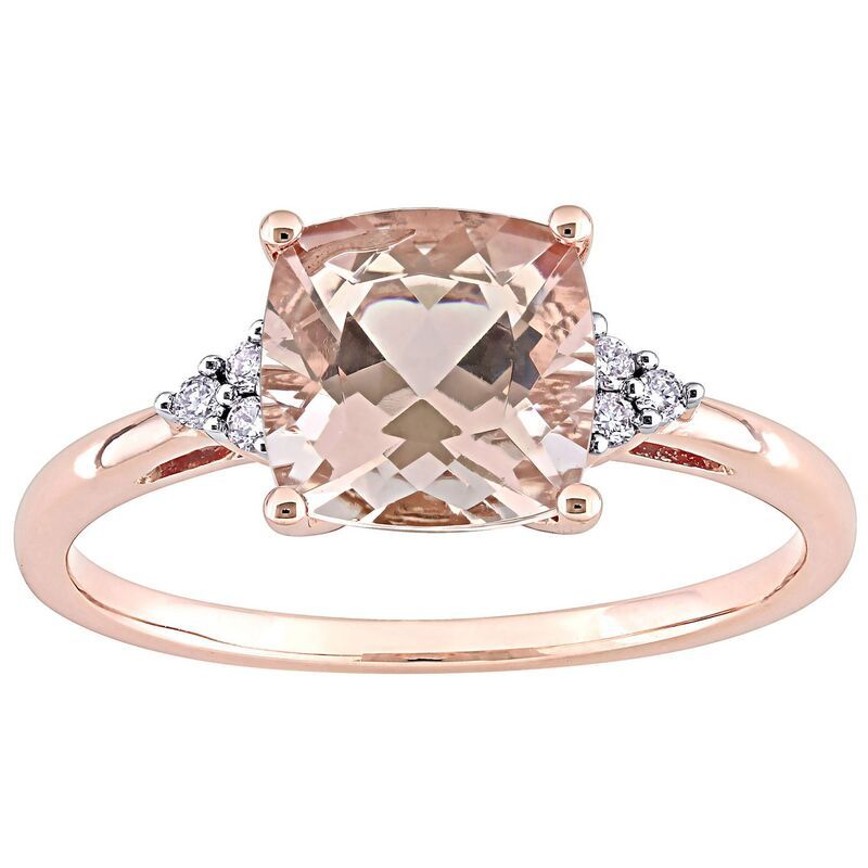ステラ グレース レディース アクセサリー リング Stella Grace 14k Rose Gold Morganite Diamond Accent Engagement Ring 14k Ro