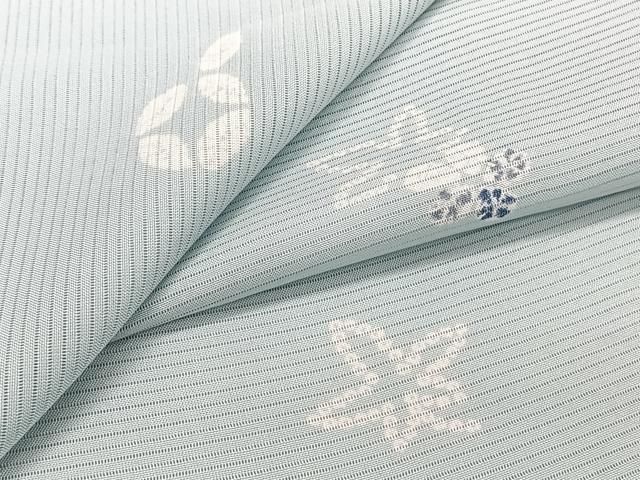 平和屋着物＊夏物　小紋　絽　舞花文　正絹　逸品　CABI3657xi
