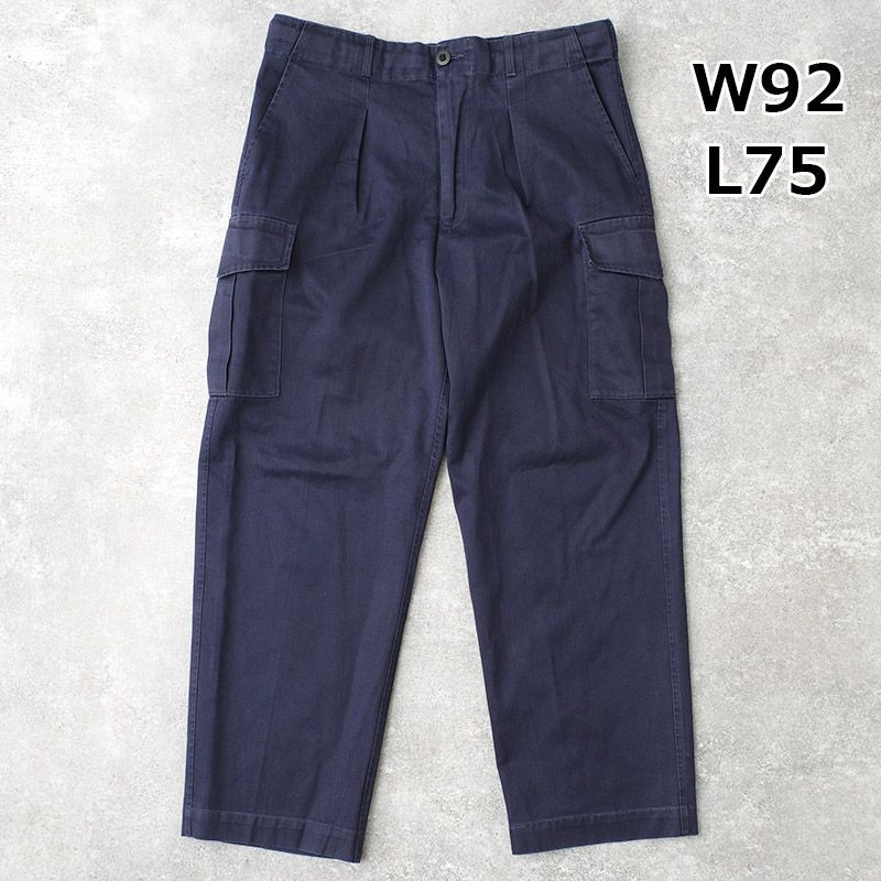 イギリス軍実物 ROYAL NAVY カーゴパンツ ネイビー 前期型 W92 L75