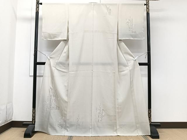 平和屋着物＊夏物　訪問着　絽　籬木賊文　正絹　逸品　CABI3678xi