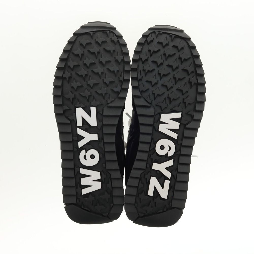 【新品アウトレット】ウィズ（W6YZ） W6YZ JM231-1A55G ナイロン スエード スニーカー ブラックxグレー【サイズ40】【メンズ】 新品アウトレット】ウィズ（W6YZ） W6YZ JM231-1A55G ナイロン